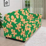Cute Gingerbread Man Pattern Print Sofa Cover