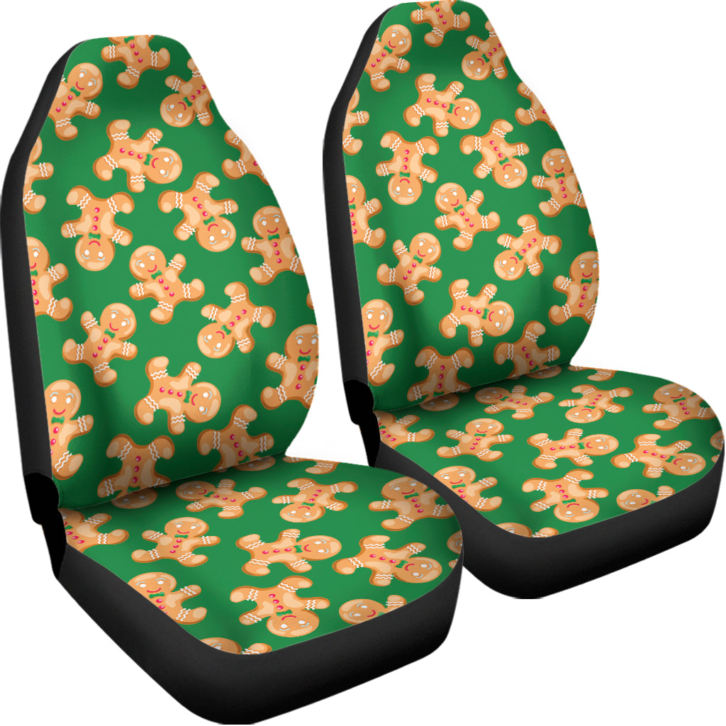 Cute Gingerbread Man Pattern Print Universal Fit Car Seat Covers