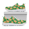 Cute Gingerbread Man Pattern Print White Running Shoes