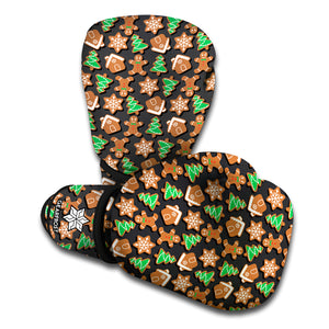 Cute Gingerbread Pattern Print Boxing Gloves