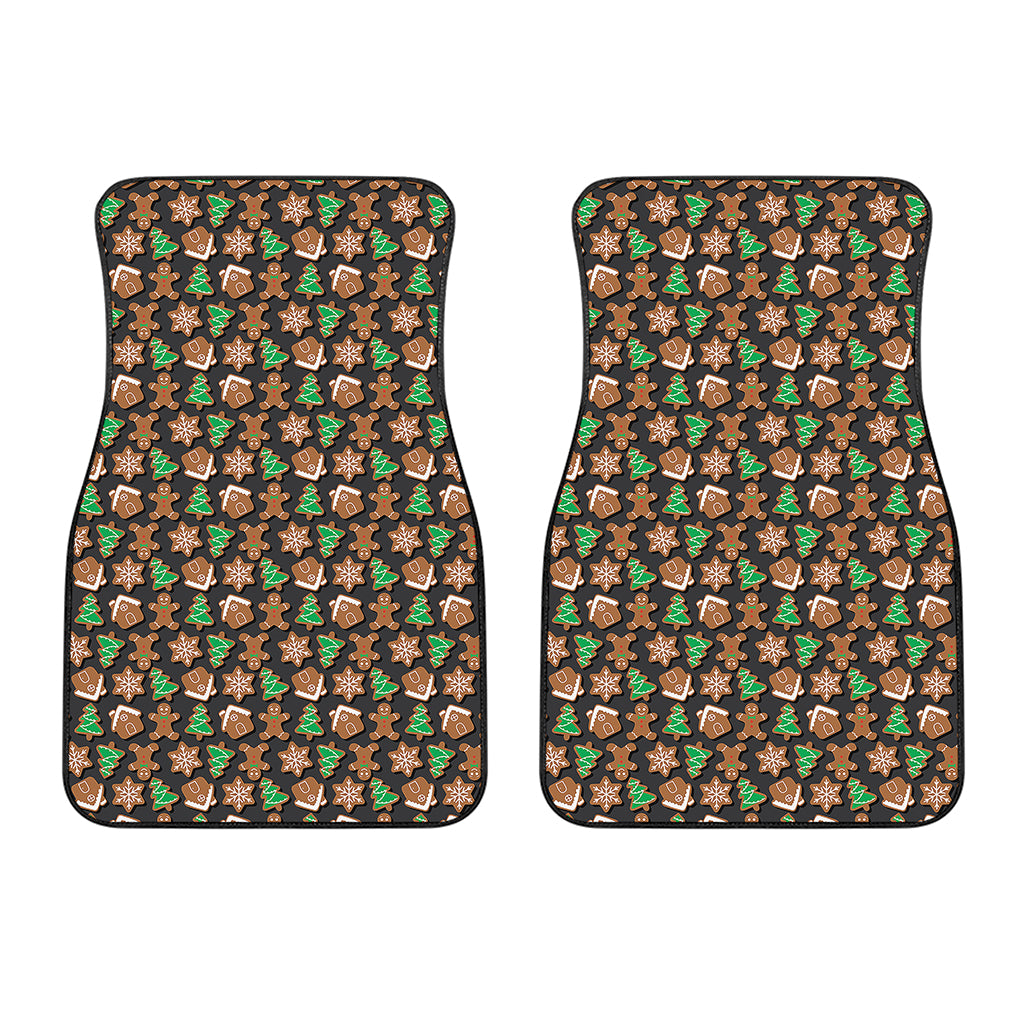 Cute Gingerbread Pattern Print Front Car Floor Mats