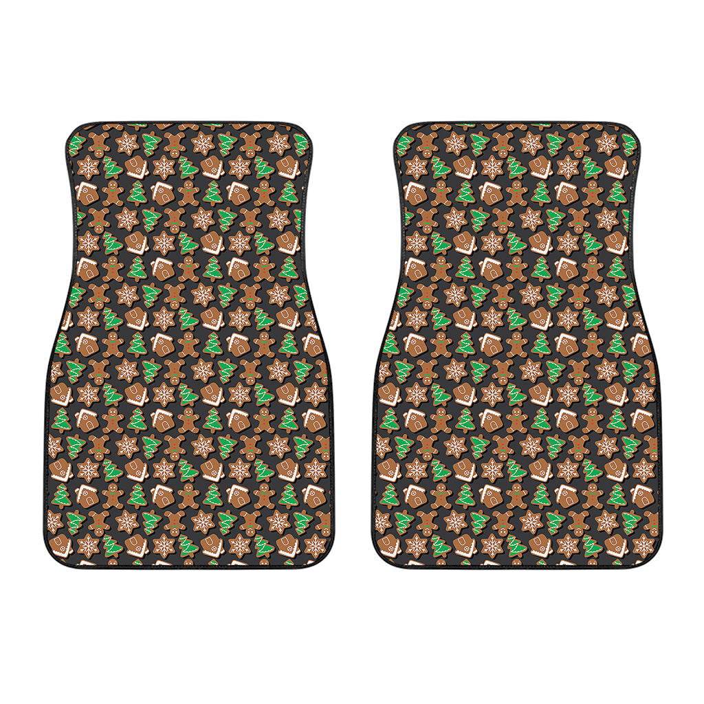 Cute Gingerbread Pattern Print Front Car Floor Mats