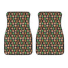 Cute Gingerbread Pattern Print Front Car Floor Mats