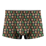 Cute Gingerbread Pattern Print Men's Boxer Briefs