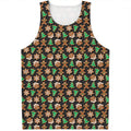 Cute Gingerbread Pattern Print Men's Tank Top