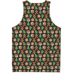 Cute Gingerbread Pattern Print Men's Tank Top