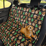 Cute Gingerbread Pattern Print Pet Car Back Seat Cover