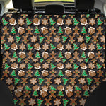 Cute Gingerbread Pattern Print Pet Car Back Seat Cover