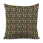 Cute Gingerbread Pattern Print Pillow Cover
