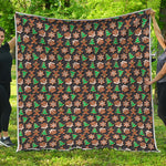 Cute Gingerbread Pattern Print Quilt