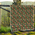 Cute Gingerbread Pattern Print Quilt