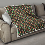 Cute Gingerbread Pattern Print Quilt