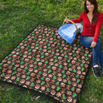 Cute Gingerbread Pattern Print Quilt