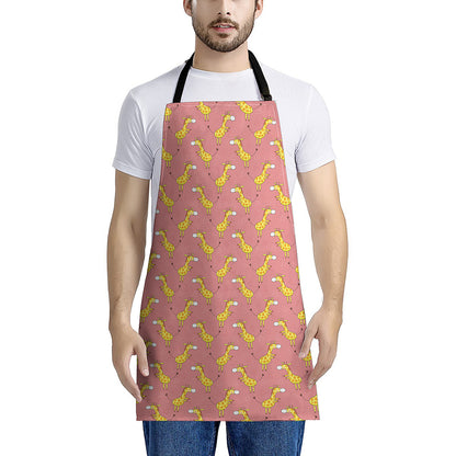 Cute Giraffe Pattern Print Apron