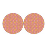 Cute Giraffe Pattern Print Car Coasters