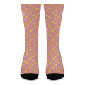 Cute Giraffe Pattern Print Crew Socks