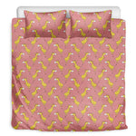 Cute Giraffe Pattern Print Duvet Cover Bedding Set
