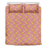 Cute Giraffe Pattern Print Duvet Cover Bedding Set