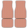 Cute Giraffe Pattern Print Front and Back Car Floor Mats