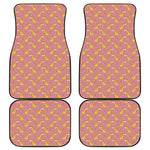 Cute Giraffe Pattern Print Front and Back Car Floor Mats
