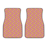 Cute Giraffe Pattern Print Front Car Floor Mats
