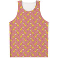 Cute Giraffe Pattern Print Men's Tank Top