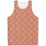 Cute Giraffe Pattern Print Men's Tank Top