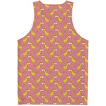 Cute Giraffe Pattern Print Men's Tank Top