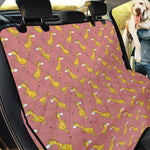 Cute Giraffe Pattern Print Pet Car Back Seat Cover