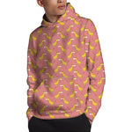 Cute Giraffe Pattern Print Pullover Hoodie