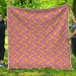 Cute Giraffe Pattern Print Quilt
