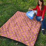 Cute Giraffe Pattern Print Quilt