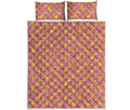 Cute Giraffe Pattern Print Quilt Bed Set