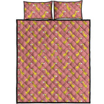 Cute Giraffe Pattern Print Quilt Bed Set
