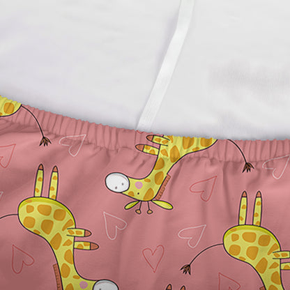 Cute Giraffe Pattern Print Sofa Cover