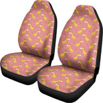 Cute Giraffe Pattern Print Universal Fit Car Seat Covers