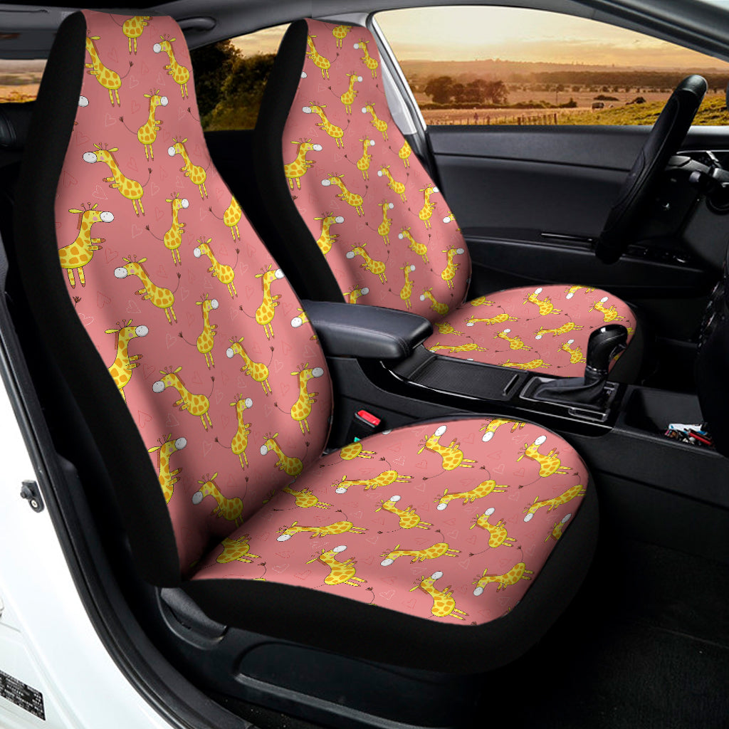 Cute Giraffe Pattern Print Universal Fit Car Seat Covers