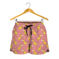 Cute Giraffe Pattern Print Women's Shorts