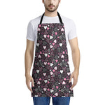 Cute Girly Heart Pattern Print Apron