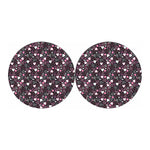 Cute Girly Heart Pattern Print Car Coasters
