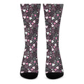 Cute Girly Heart Pattern Print Crew Socks