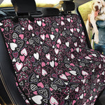 Cute Girly Heart Pattern Print Pet Car Back Seat Cover