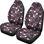 Cute Girly Heart Pattern Print Universal Fit Car Seat Covers