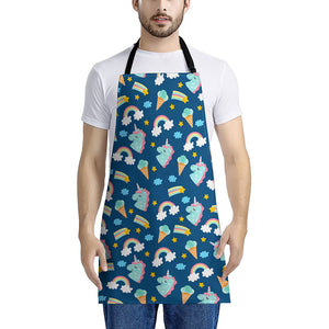 Cute Girly Unicorn Pattern Print Apron