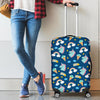 Cute Girly Unicorn Pattern Print Luggage Cover GearFrost