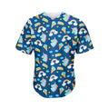 Cute Girly Unicorn Pattern Print Men's Baseball Jersey