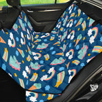 Cute Girly Unicorn Pattern Print Pet Car Back Seat Cover