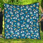 Cute Girly Unicorn Pattern Print Quilt