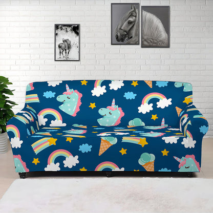 Cute Girly Unicorn Pattern Print Sofa Cover