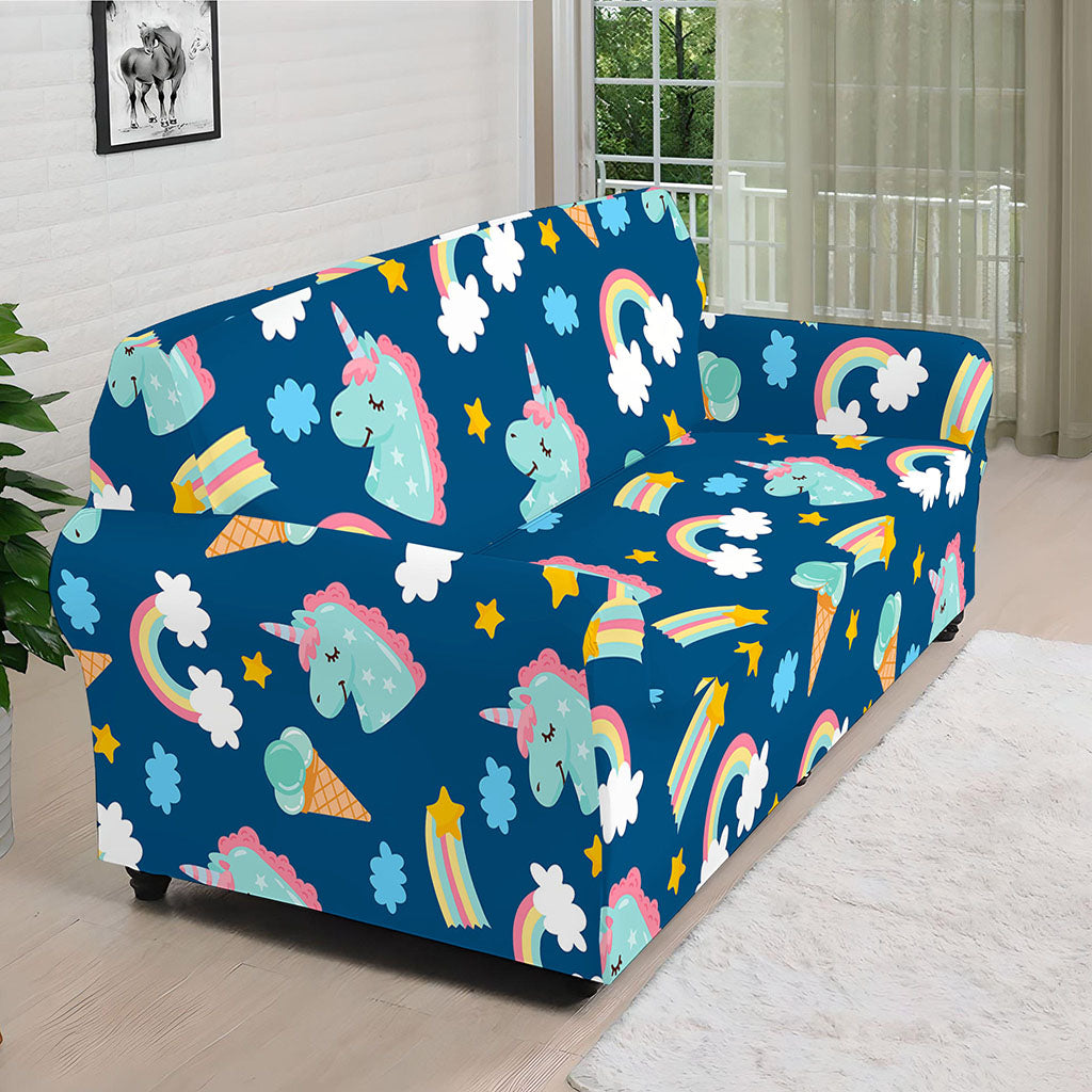 Cute Girly Unicorn Pattern Print Sofa Cover